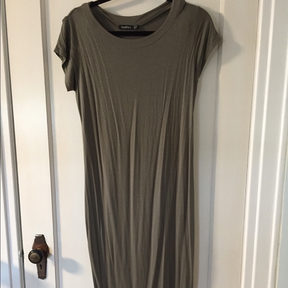 BOOHOO green dress
